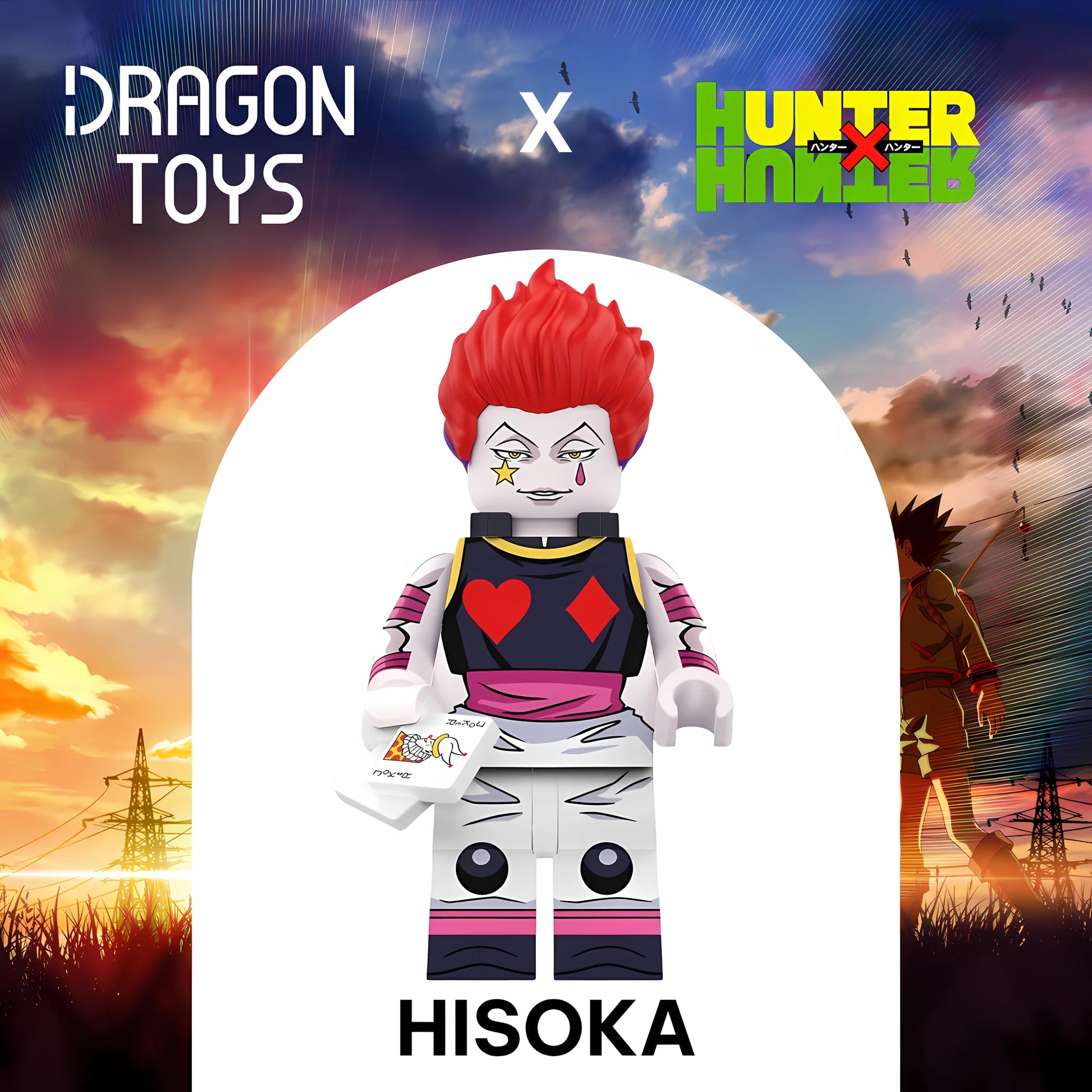 Minifigura Hisoka de Hunter x Hunter - Dragon Toys