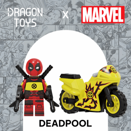 MINIFIGURA DEADPOOL EN MOTO