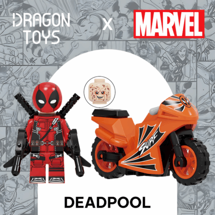 MINIFIGURA DEADPOOL EN MOTO